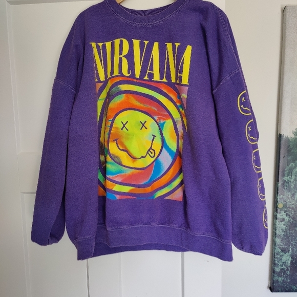 Nirvana Purple Crewneck Sweater - Picture 1 of 1